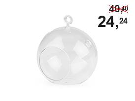 Terariu glob de sticlă, Ø12 cm