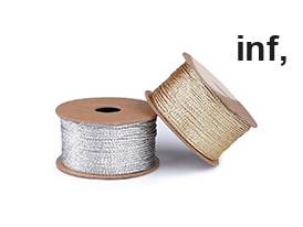 Șnur plat lurex, lățime 1,2 mm