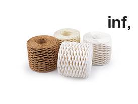 Rafie tricotat  genti - natural Ø1,5 mm
