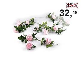 Ghirlandă de flori artificiale trandafir