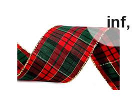 Panglica in carouri cu lurex latime 38 mm