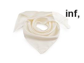 Eșarfă din satin, culoare uni, 70x70 cm