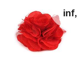 Broșă / clamă de păr trandafir, Ø9 cm