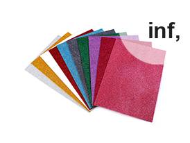 Coli cauciucate cu sclipici Moosgummi, 20x30 cm