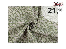 Tesatura bumbac imitație de in, flori