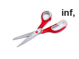 Foarfecă de croitorie cu micro-zimți, lungime 21 cm