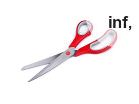 Foarfecă de croitorie cu micro-zimți, lungime 25 cm