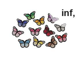 Aplicație termoadezivă - fluture