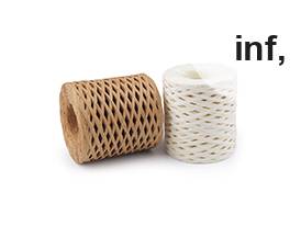 Rafie tricotat genti natural, latime 5-8 mm