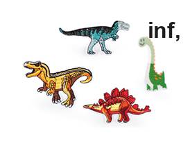 Aplicatie termoadeziva dinozaur