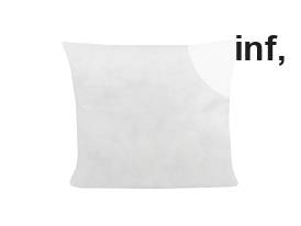 Pernă umplută cu fibră de poliester siliconizat, 400 g, 45x45 cm
