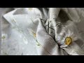 Material semi- bumbac cu strctură Half panama, imprimeu digital floral