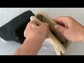 Geantă textilă / geantă cosmetică cu clips 32x23 cm