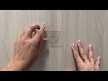 Autocolant față-verso nano transparent 5,8x5,8 cm