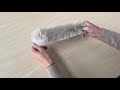 Mâneci de blană cu înfășurare automată, cu lățime de 8 cm