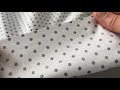 Material bumbac, imprimeu buline